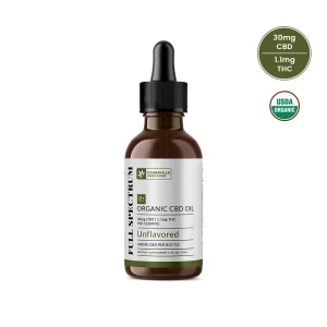 ORGANIC FULL SPECTRUM CBD TINCTURE WITH THC (UNFLAVORED)